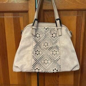 Urban Expressions Dusty Light Pink Studded Satchel Handbag